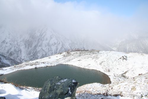 目的地到着！八方池。これが温泉ならマジ最高だとおもった！