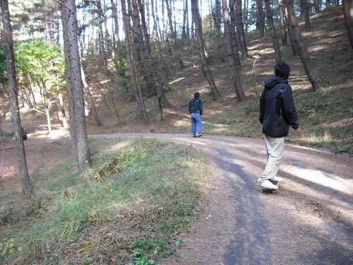 こんな感じの緩い坂が続いてました