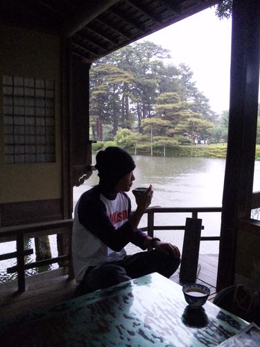 団子と緑茶にて一服
