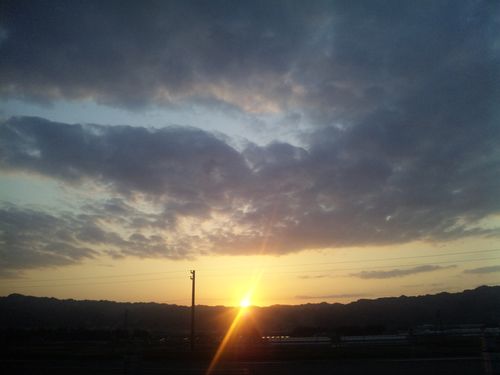 夕焼けがキレイでした