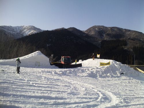 福井和泉スキー場　特設キッカー